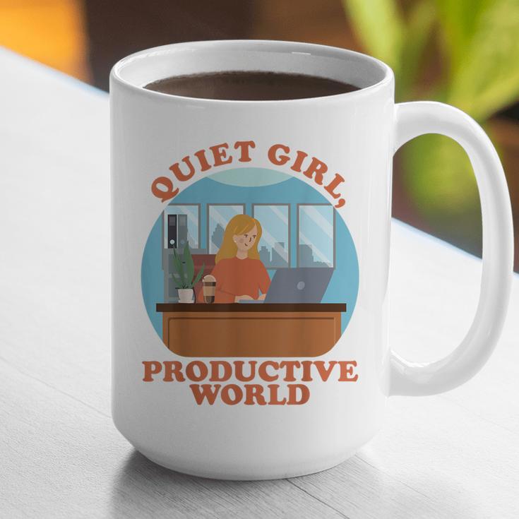 Quiet Girl Productive World Introvert Office Staff Secretary Graphic Print Coffee Mug Quiet Girl Productive World Introvert Office Staff Secretary Graphic Print Coffee Mug