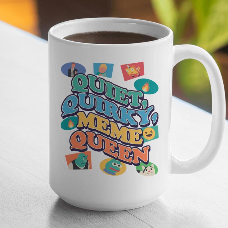 Quiet Quirky Meme Queen Introvert Anti People Meme Lovers Graphic Print Coffee Mug Quiet Quirky Meme Queen Introvert Anti People Meme Lovers Graphic Print Coffee Mug