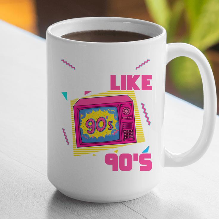 Rad Just Like The 90s 90s Aesthetic Nostalgia 1990s Retro Graphic Print Coffee Mug