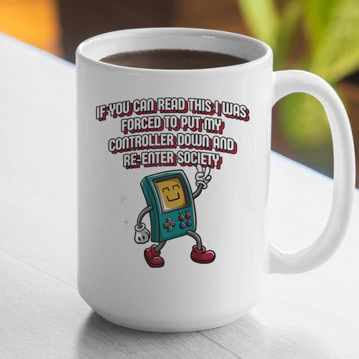 If You Can Read This Gamer Humor Gaming Introvert Raglan Baseball Tee Graphic Print Coffee Mug