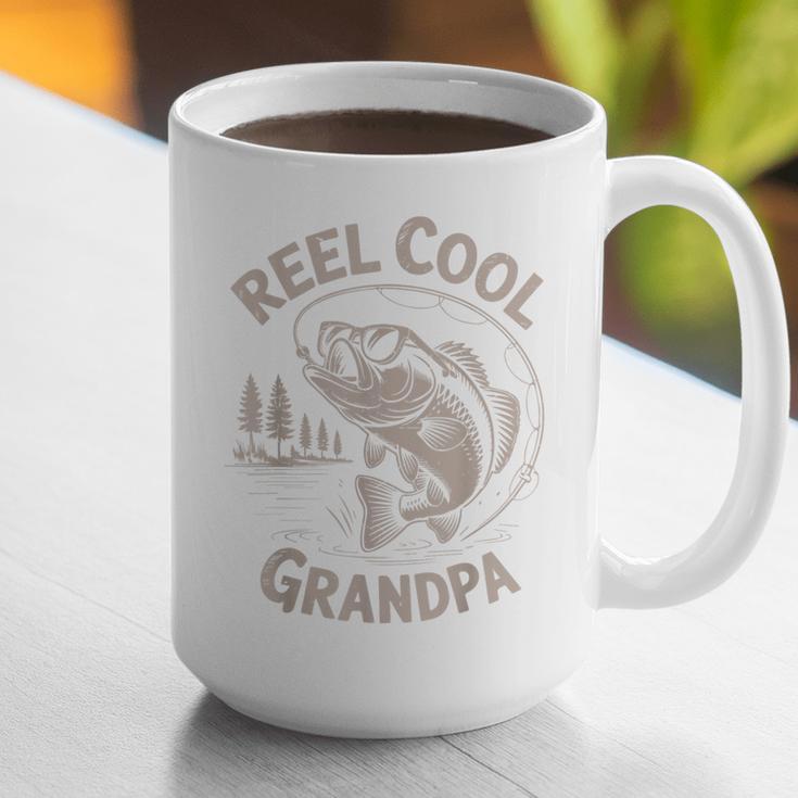 Reel Cool Great Grandpa Step Dad Fishing Father Day Graphic Print Coffee Mug Reel Cool Great Grandpa Step Dad Fishing Father Day Graphic Print Coffee Mug