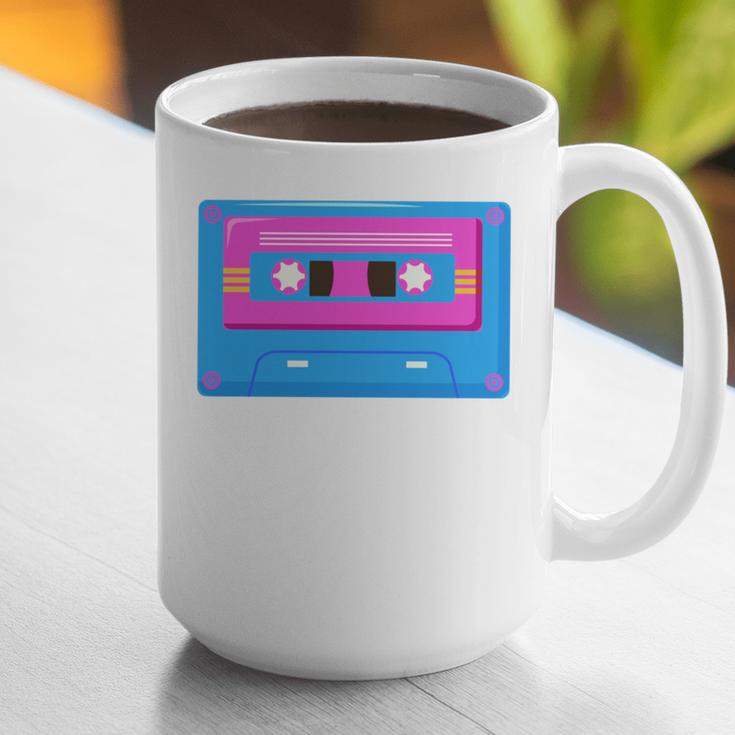 Retro Cassette Tape Tee 90s Nostalgia Aesthetic Graphic Print Coffee Mug