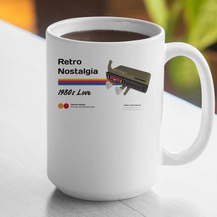 Retro Nostalgia 1980s Love Graphic Premium Tri-Blend Graphic Print Coffee Mug