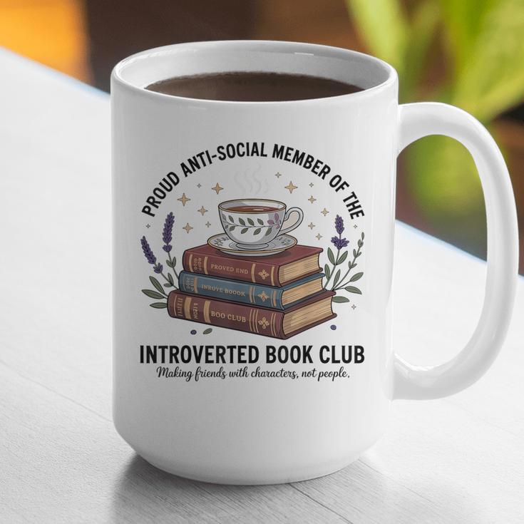 Retro Proud Introverted Book Club Anti Social Reader Graphic Print Coffee Mug Retro Proud Introverted Book Club Anti Social Reader Graphic Print Coffee Mug