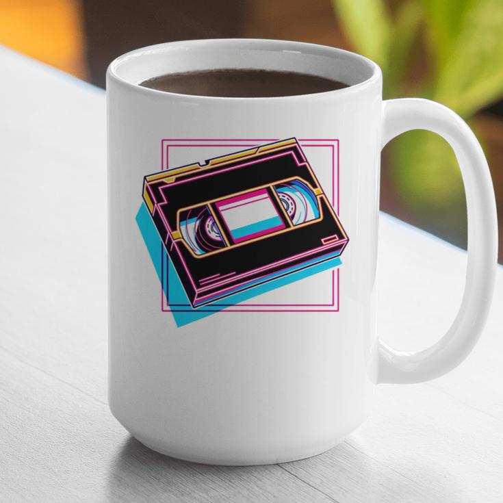Retro VHS Vaporwave Video Cassette Nostalgia Geek Chic Graphic Print Coffee Mug