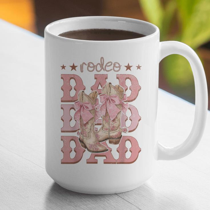 Rodeo Dad Pink Boots Coquette Cow-Girl Birthday Party Graphic Print Coffee Mug