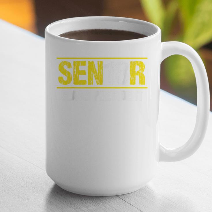 Senior 2018 Class President-School Colors Graduation Graphic Print Coffee Mug