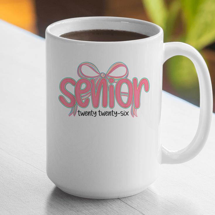 Senior 2026 Coquette Pink Bow Graduation 2026 Class Of 2026 Graphic Print Coffee Mug