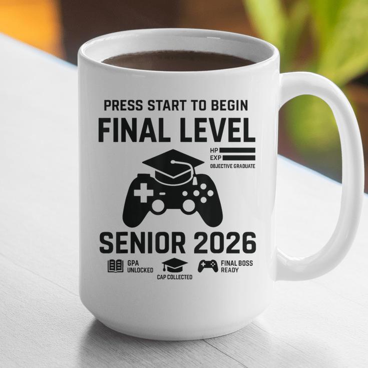 Senior 2026 Final Level Gamer Graduation 2026 Graphic Print Coffee Mug
