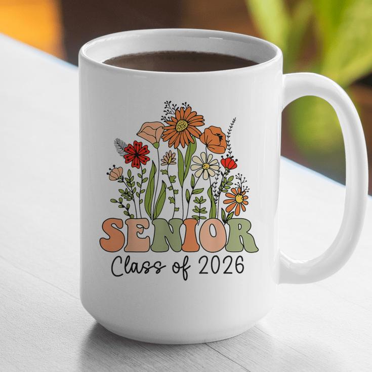 Senior 2026 Graduate Class Of 2026 Wildflowers Graduation Graphic Print Coffee Mug