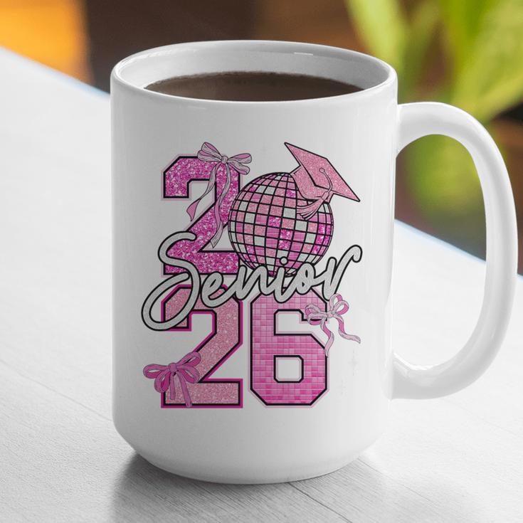 Senior 2026 Graduation Girls Coquette Pink Bow Class Of 2026 Premium Graphic Print Coffee Mug
