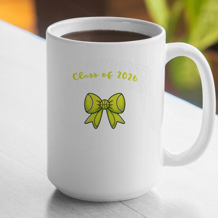 Senior Class Of 2026 Tennis Coquette Bow Graduation Premium Graphic Print Coffee Mug