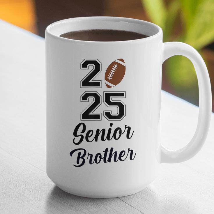 Senior Football Brother Class Of 2025 Graduation Graduate Graphic Print Coffee Mug