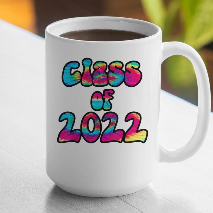 Senior Year 2022 Class Of 2022 Graduation Tie Dye Groovy Graphic Print Coffee Mug
