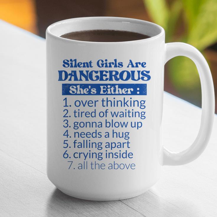Silent Girls Are DangerousFor Quiet Introvert Girl Graphic Print Coffee Mug Silent Girls Are DangerousFor Quiet Introvert Girl Graphic Print Coffee Mug
