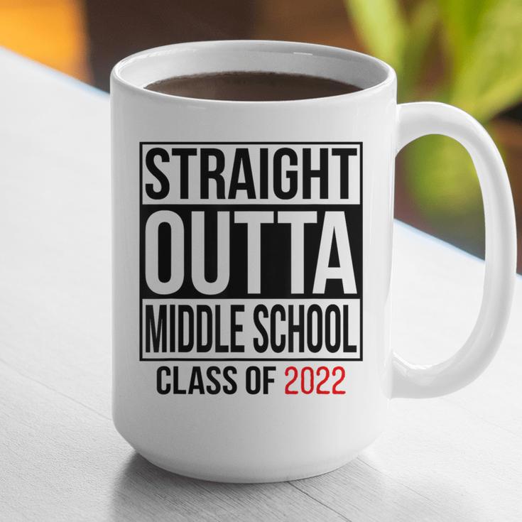 Straight Outta Middle School Graduation Shirt Class Of 2022 Graphic Print Coffee Mug