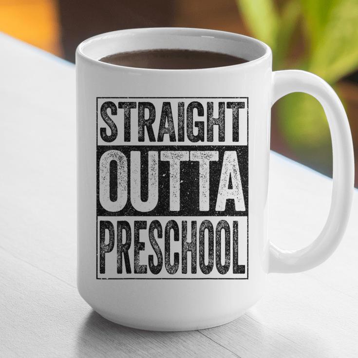 Straight Outta Preschool Shirt Boy Girl Graduation Graphic Print Coffee Mug