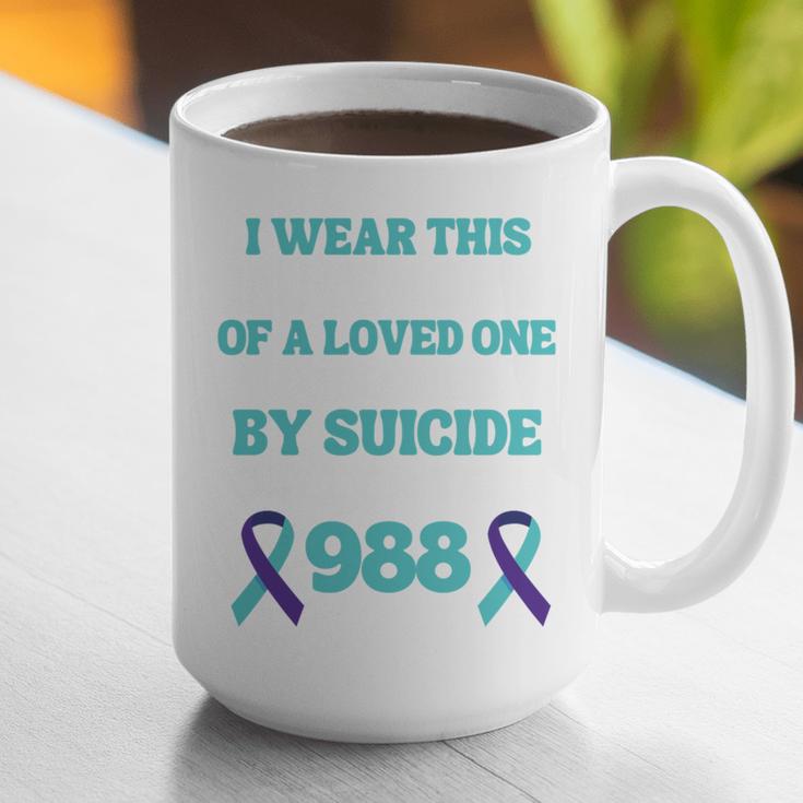 Suicide Prevention 988 Hotline In Memory Of Loved One Graphic Print Coffee Mug