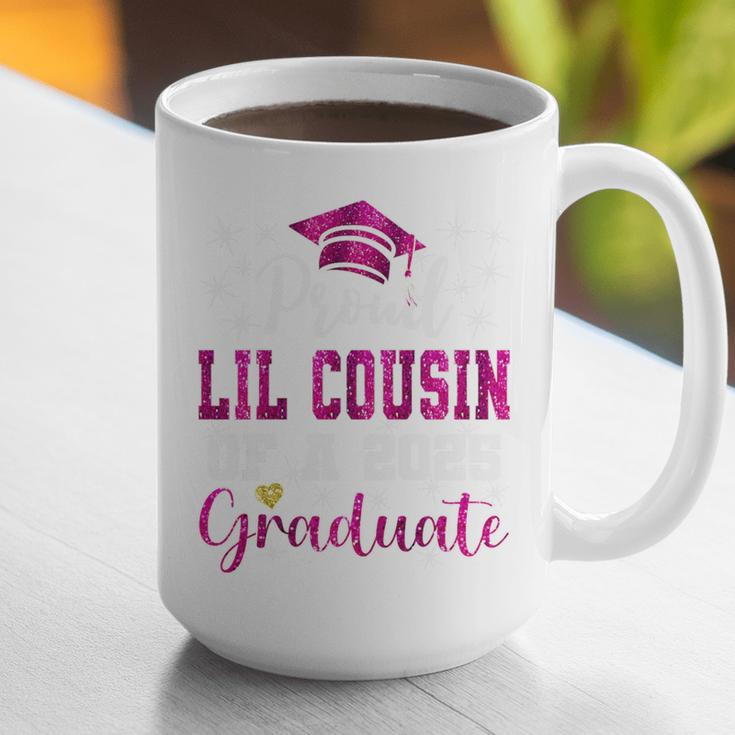 Super Proud Little Cousin Of 2025 Graduate Graduation Family Premium Tri-Blend Graphic Print Coffee Mug