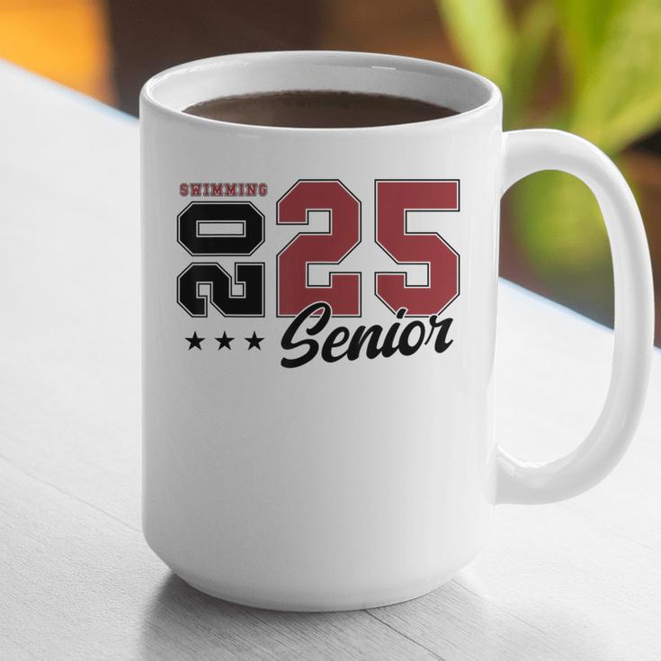 Swimming Senior Night Swimming Senior 2025 Graduation 59 Graphic Print Coffee Mug