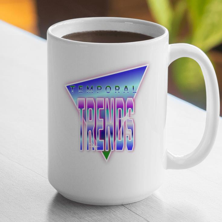 Temporal Trends Vaporwave Style Retro Nostalgia Look Premium Tri-Blend Graphic Print Coffee Mug