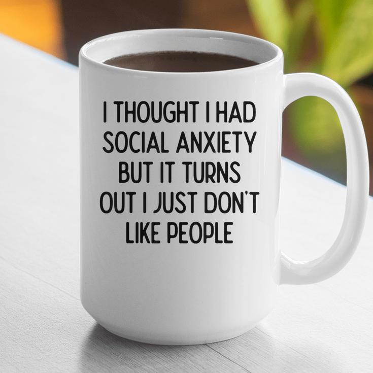 I Thought I Had Social Anxiety Introvert Slogan Graphic Print Coffee Mug I Thought I Had Social Anxiety Introvert Slogan Graphic Print Coffee Mug