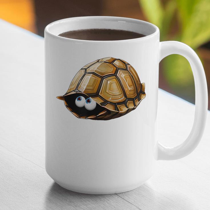 Timid Turtle Cute Introvert Misanthropic Antisocial Graphic Print Coffee Mug