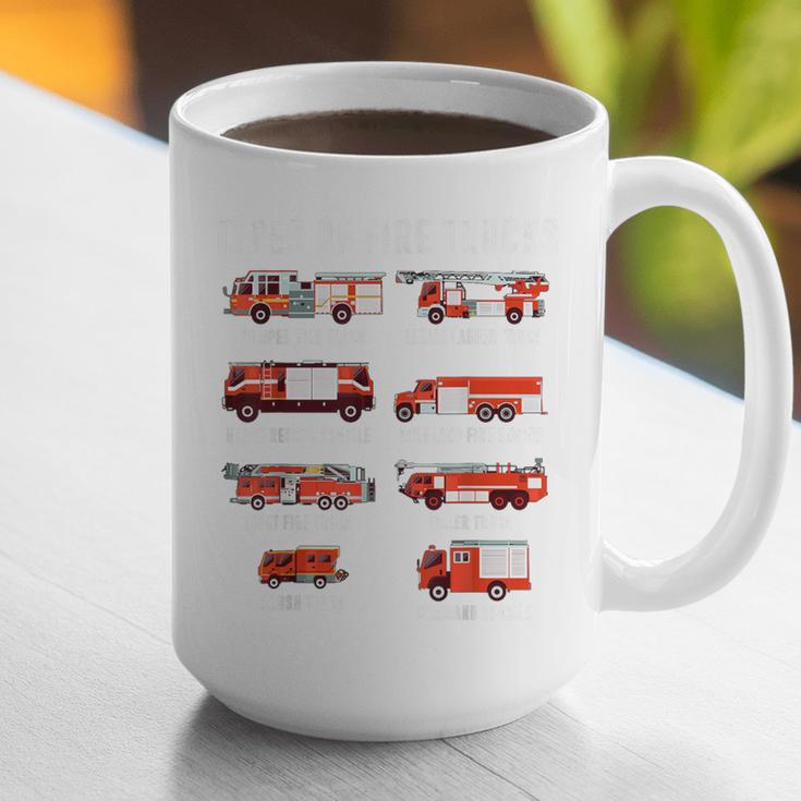Toddler Boy Types Of FireTruck Firefighter Baby Dad Fireman Graphic Print Coffee Mug