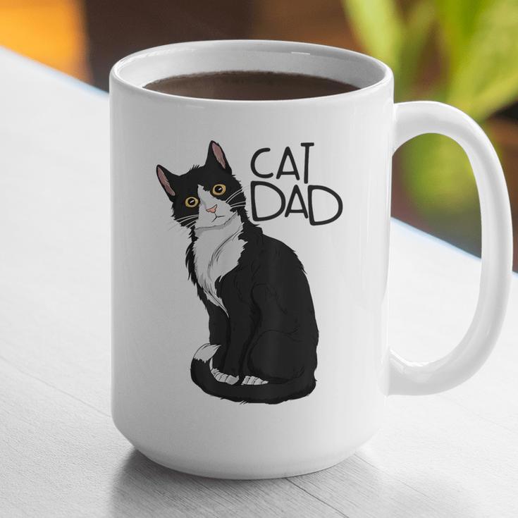 Tuxedo Cat Dad Cat Dad Tuxedo Cat Dad Graphic Print Coffee Mug