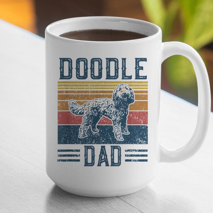 Vintage Doodle Dad Aussie Doodle & Goldendoodle Graphic Print Coffee Mug