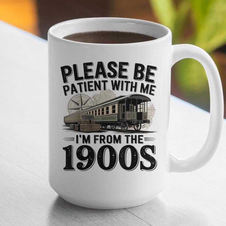 Vintage Be Patient With Me I'm From The 1900s Steam Train Graphic Print Coffee Mug