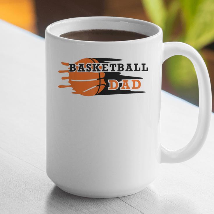 Vintage Proud Basketball Dad Fathers Day Basketball Player Graphic Print Coffee Mug