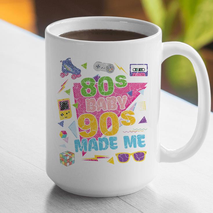 Vintage Retro 80's Baby 90's Made Me 1980s 1990s Nostalgia Premium Tri-Blend Graphic Print Coffee Mug