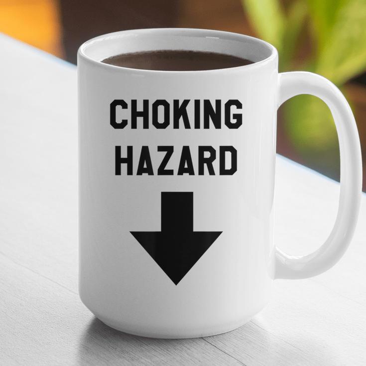Viral And Internet Meme Crude Gag Apparel Choking Hazard Adult Dad Joke Graphic Print Coffee Mug