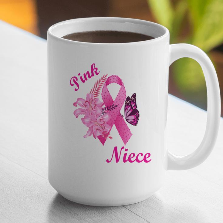 I Wear Pink In Memory Of My Niece Breast Cancer Awareness Graphic Print Coffee Mug I Wear Pink In Memory Of My Niece Breast Cancer Awareness Graphic Print Coffee Mug
