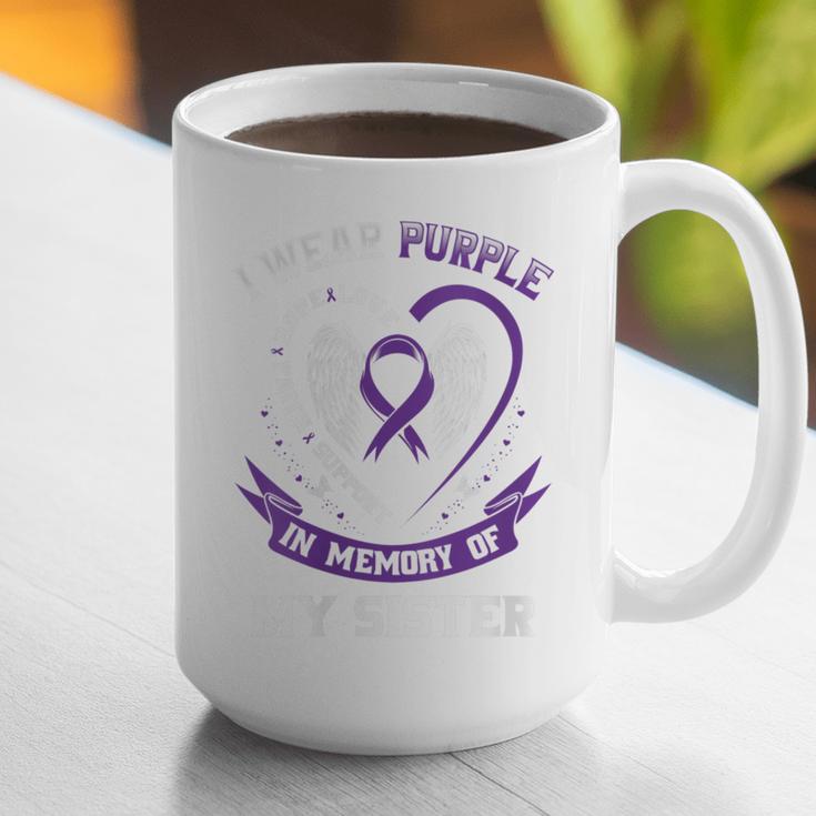 I Wear Purple In Memory Of Sister Epilepsy Awareness Graphic Graphic Print Coffee Mug I Wear Purple In Memory Of Sister Epilepsy Awareness Graphic Graphic Print Coffee Mug