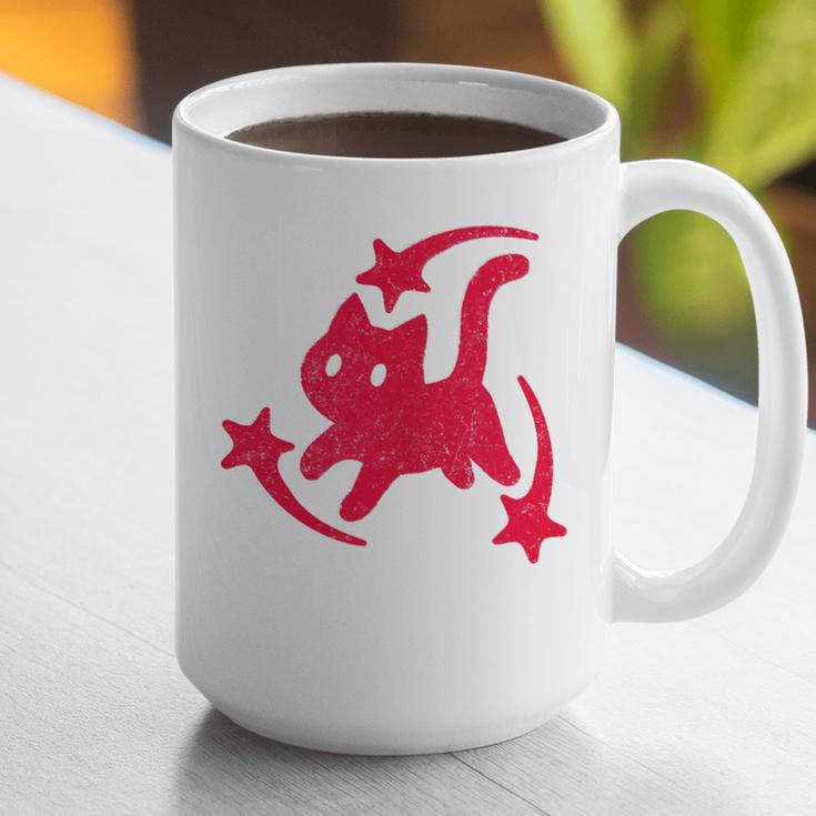 Yk2 Grunge Scary Cat With Shooting Stars 90s Nostalgia Graphic Print Coffee Mug Yk2 Grunge Scary Cat With Shooting Stars 90s Nostalgia Graphic Print Coffee Mug