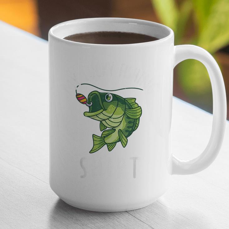 Youth Boy My Lucky Fishing-Shirt Bass Fish Dad Graphic Print Coffee Mug