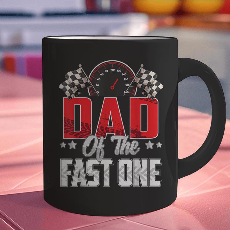 1 Year Old Racing Car Fast One Birthday 1st Family Dad Graphic Print Coffee Mug