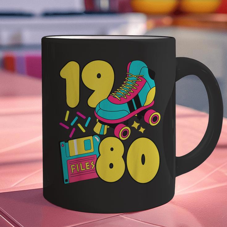 1980 Retro Raised In The 80s Old School Nostalgia Vibes Graphic Print Coffee Mug