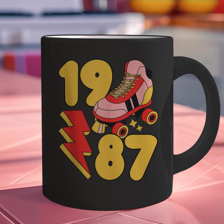 1987 Retro Roller Skate Vintage 80s Nostalgia Collector Graphic Print Coffee Mug