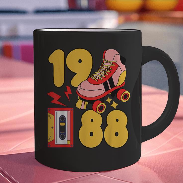 1988 Retro Raised On 80s Music Old School Nostalgia Punk Graphic Print Coffee Mug 1988 Retro Raised On 80s Music Old School Nostalgia Punk Graphic Print Coffee Mug