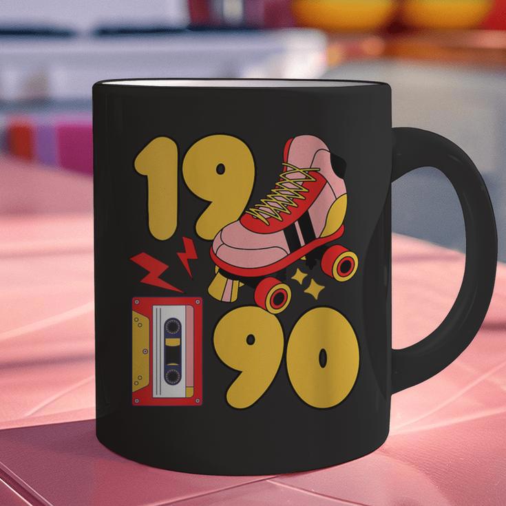 1990 Retro Raised On 90s Music Old School Nostalgia Punk Graphic Print Coffee Mug