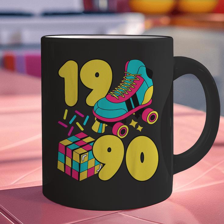 1990 Retro Raised In The 90s Old School Nostalgia Vibes Graphic Print Coffee Mug
