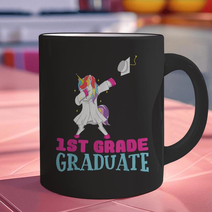 1st Grade Graduation Dabbing Unicorn Lover T-Shirt Kids Graphic Print Coffee Mug