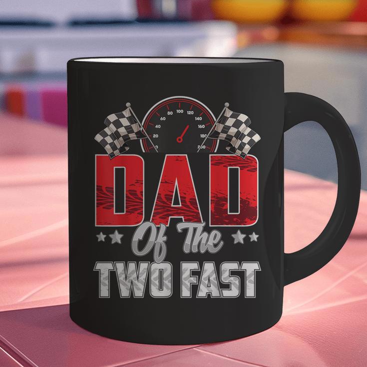 2 Year Old Racing Car Two Fast Birthday 2nd Family Dad Graphic Print Coffee Mug