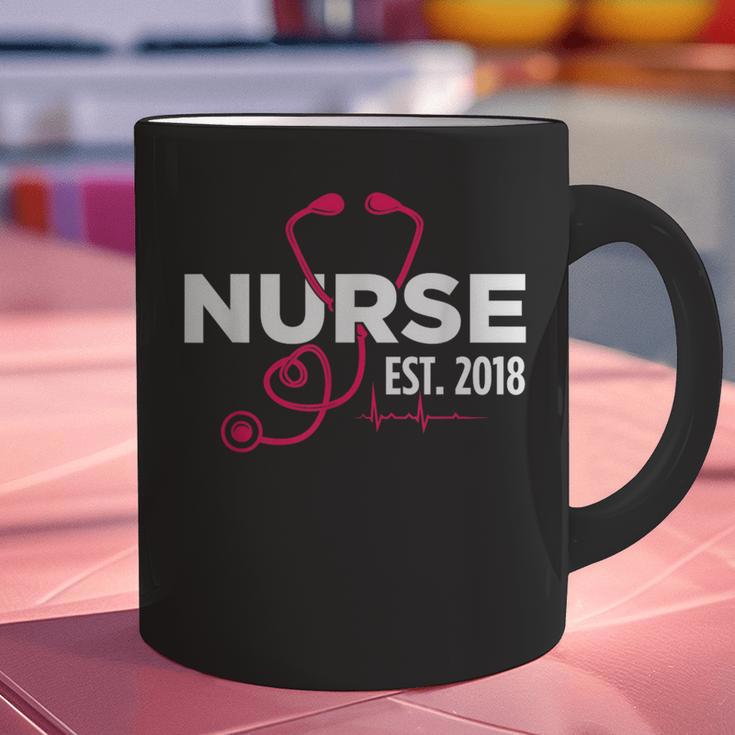 2018 Nursing School Graduation New Nurse Shirt Graphic Print Coffee Mug