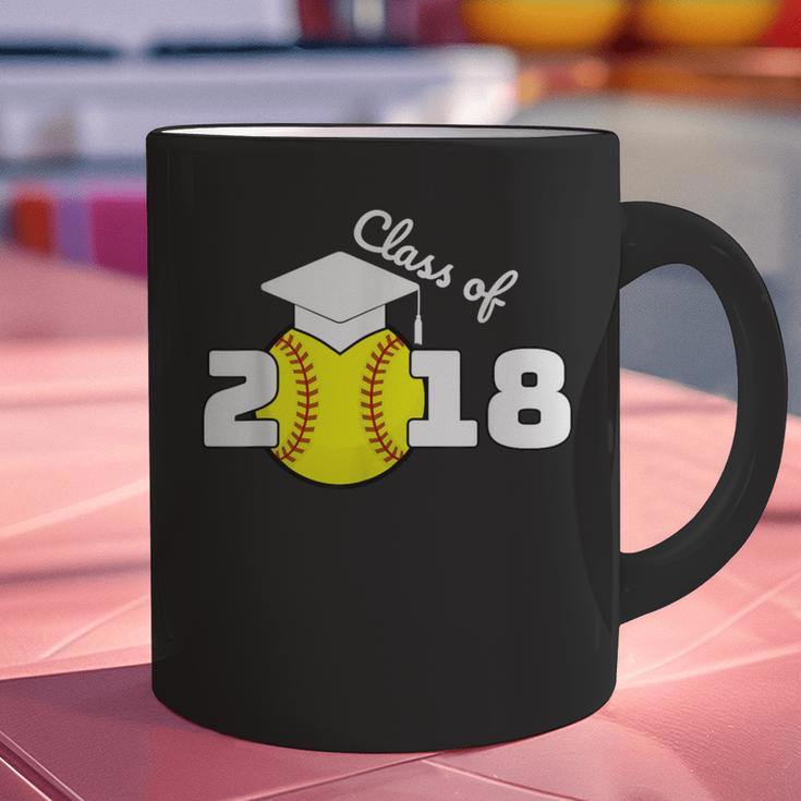 2018 Softball Senior Graduation Shirt For Girls Grad Graphic Print Coffee Mug