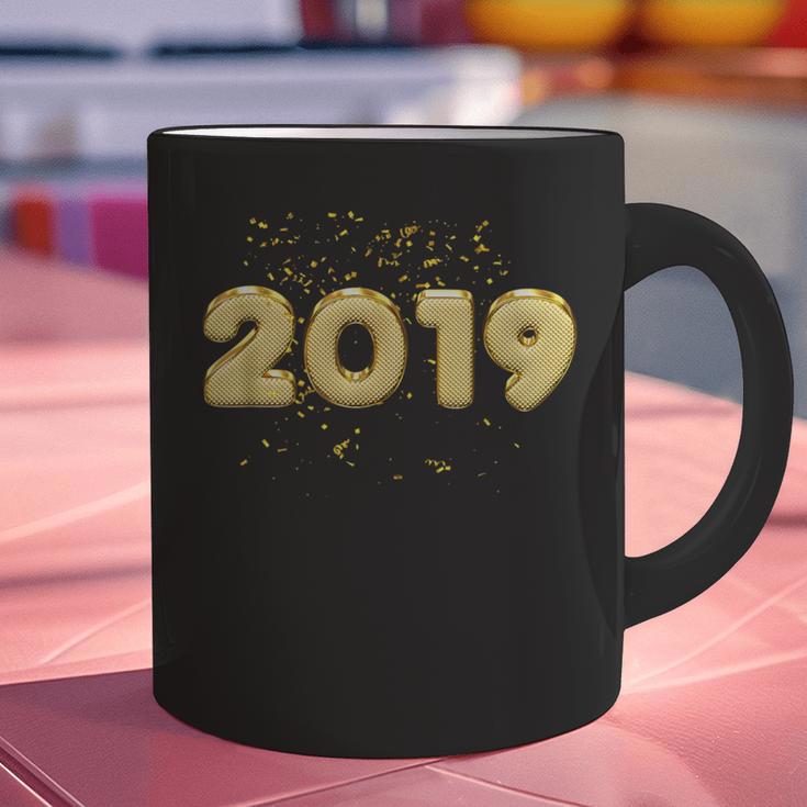 2019 Gold Confetti GraduationShirt High School College Graphic Print Coffee Mug