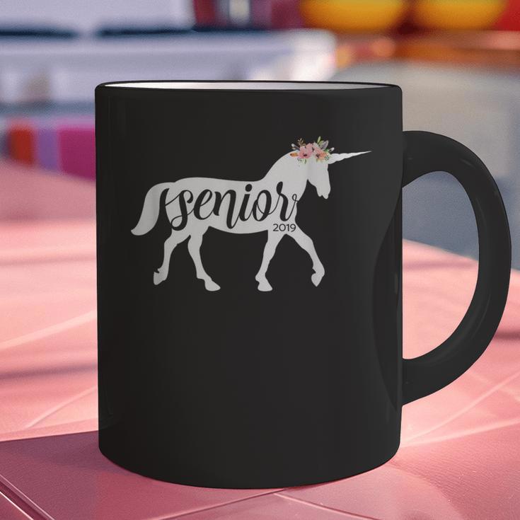 2019 Senior Unicorn Shirt Graduation High School College Graphic Print Coffee Mug